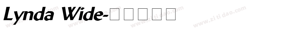 Lynda Wide字体转换
